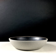 STB85-G-MB | Stillness Bowl | Stillness Collection | Greystone/Matte Black | Humble Ceramics | 