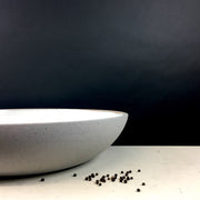 Stillness Platter | 15-17" ish Diameter | Greystone/Snow White