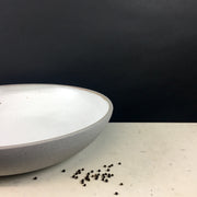 Stillness Platter | 15-17" ish Diameter | Greystone/Snow White