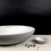 Stillness Platter | 15-17" ish Diameter | Greystone/Snow White
