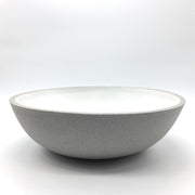 Stillness Serving Bowl | 15" x 4.5" | Greystone/Snow White