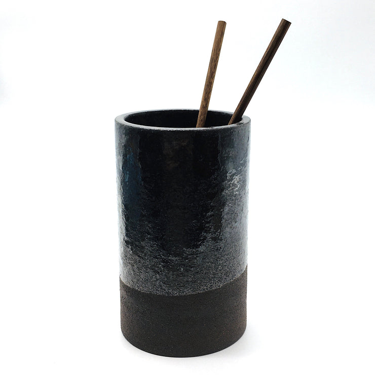 Tawa Vase | 4" x 6" | Brownstone/Dark Smoky Quartz