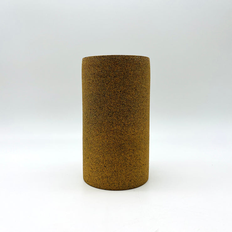 Tawa Vase | 4" x 8" | Sandstone/Raw Exterior
