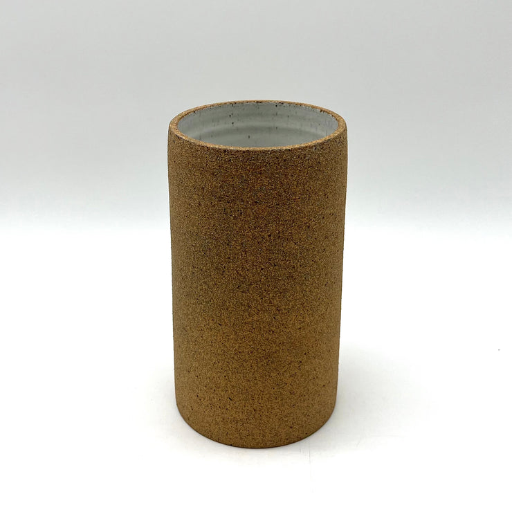 Tawa Vase | 4" x 8" | Sandstone/Raw Exterior