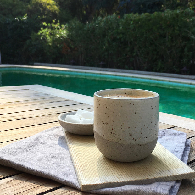 Alder Tumbler | 3" x 3" | Greystone/Snow White