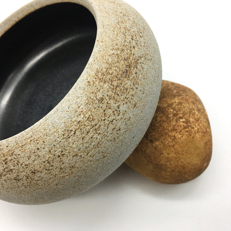 Urchin Bowl | 5.5" x 2.5" | Greystone/Matte Black