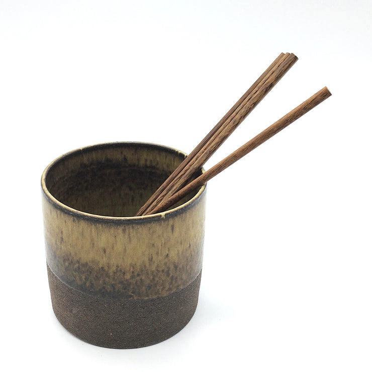 Utensil Holder | 4.5" x 4.5" | Brownstone/Tortoise Shell