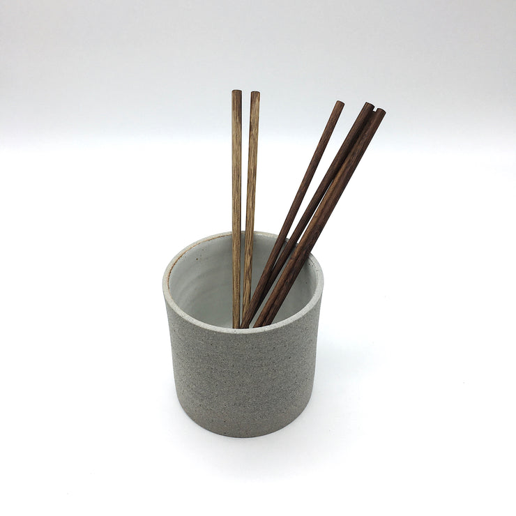 Utensil Holder | 4.5" x 4.5" | Greystone/Raw