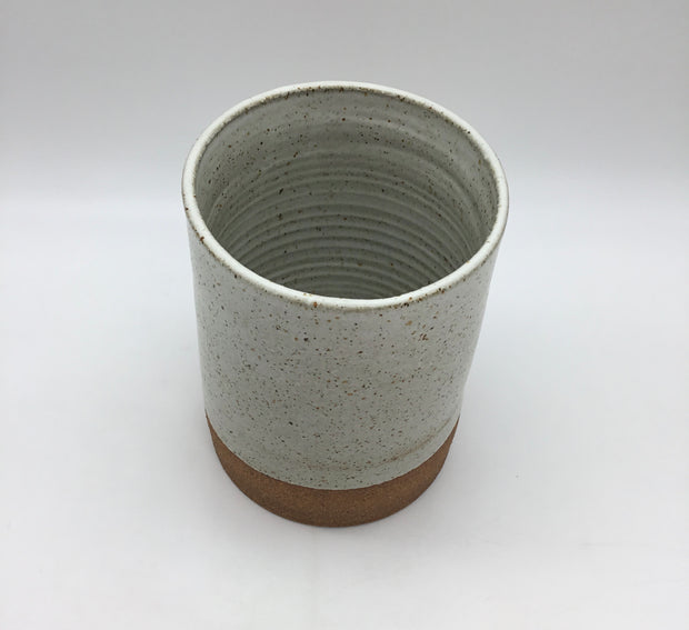 Utensil Holder | 6" x 8" ish | Sandstone/Snow White